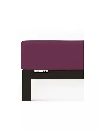 SCHLAFGUT | Jersey Spannleintuch PURE 90x200cm Purple Deep S | 